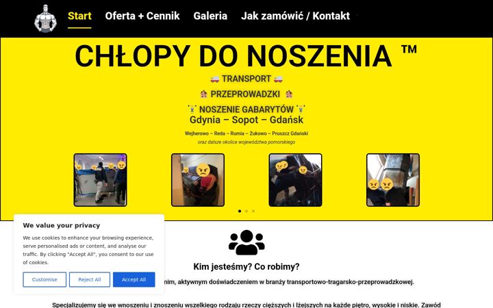 Screenshot of chlopydonoszenia.pl