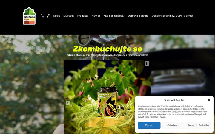 Posnetek zaslona chmelbucha.cz