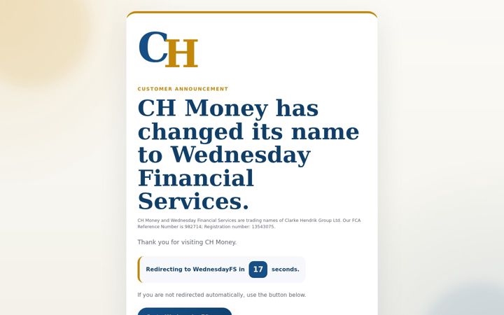 Screenshot ta' chmoney.co.uk