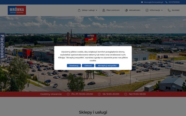 Screenshot of chmrowka.pl