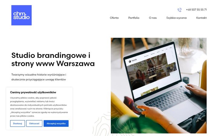 Screenshot of chmstudio.pl