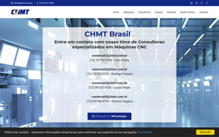 Zrzut ekranu chmt.com.br
