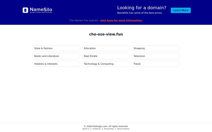 Screenshot of cho-ose-view.fun