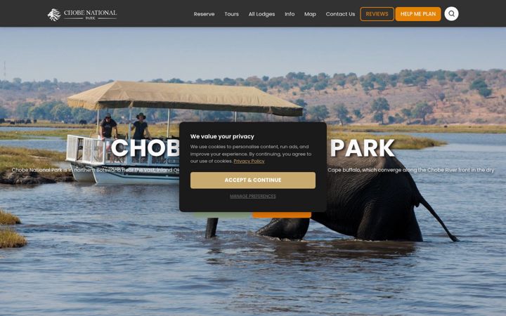 Képernyőkép: chobe.org.za