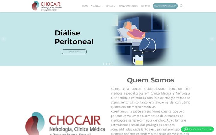 Zrzut ekranu chocairmedicos.com.br