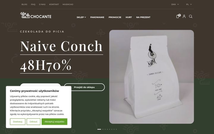 Screenshot of chocante.pl