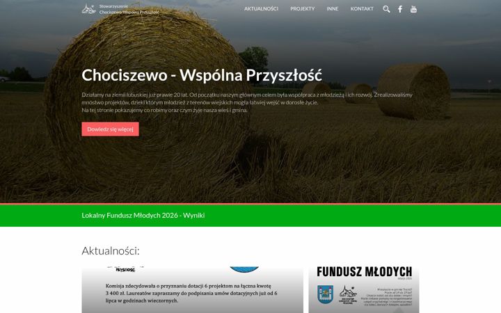 Screenshot of chociszewo.pl