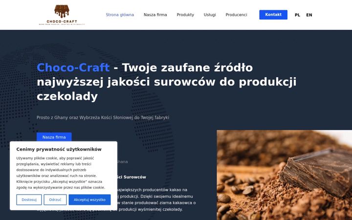 Screenshot of choco-craft.pl
