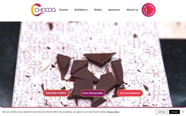Screenshot von chocoa.nl