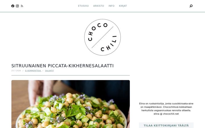Captură de ecran a chocochili.net