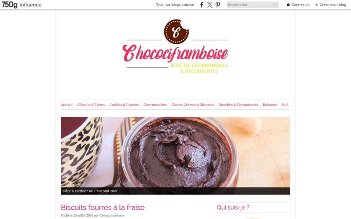 Screenshot von chocociframboise.fr