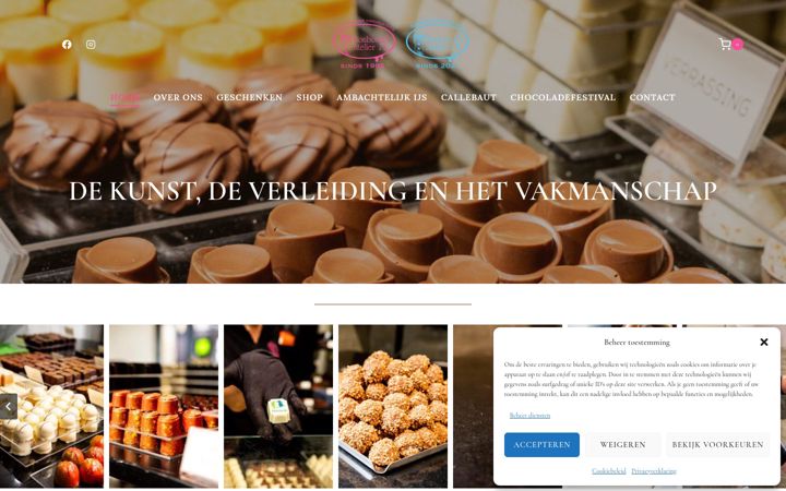Captura de ecrã de chocoladenzo.nl