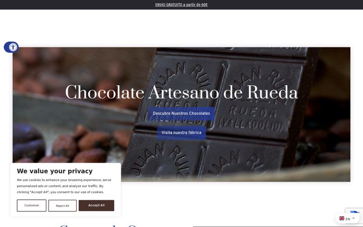 Capture d'écran de chocolatejuanruiz.es
