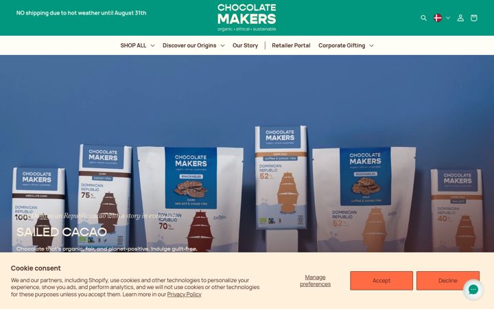 Screenshot of chocolatemakers.com