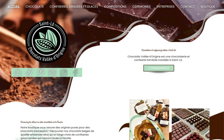 Screenshot von chocolaterie-saint-lo.fr