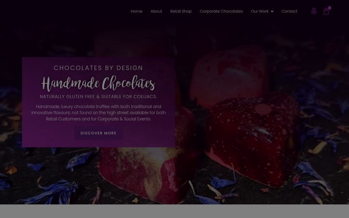 Screenshot of chocolatesbydesign.co.uk