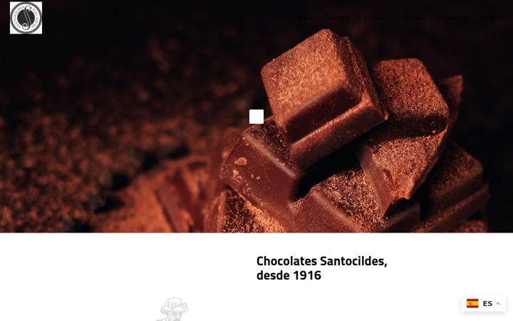 Captură de ecran a chocolatessantocildes.net