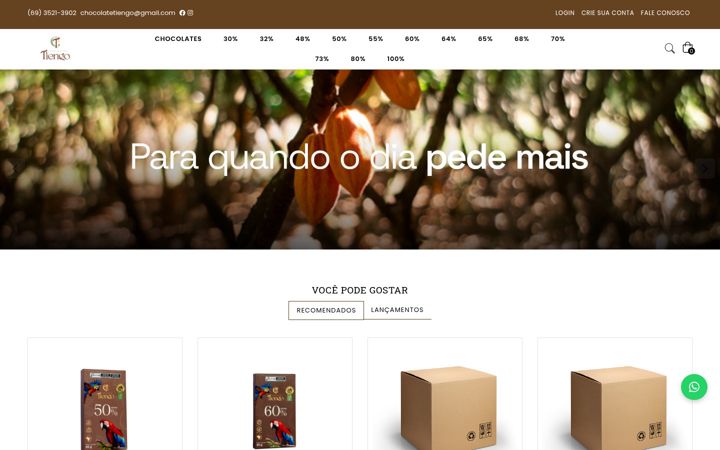 Zrzut ekranu chocolatetiengo.com.br