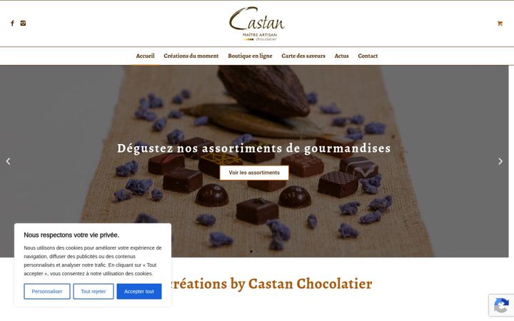 Screenshot von chocolatier-castan.fr