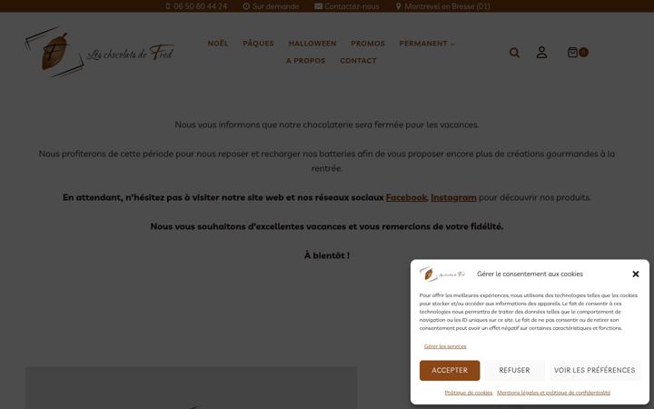 Screenshot von chocolatsdefred.fr
