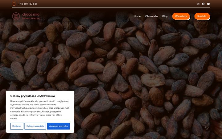 Screenshot of chocomio.pl