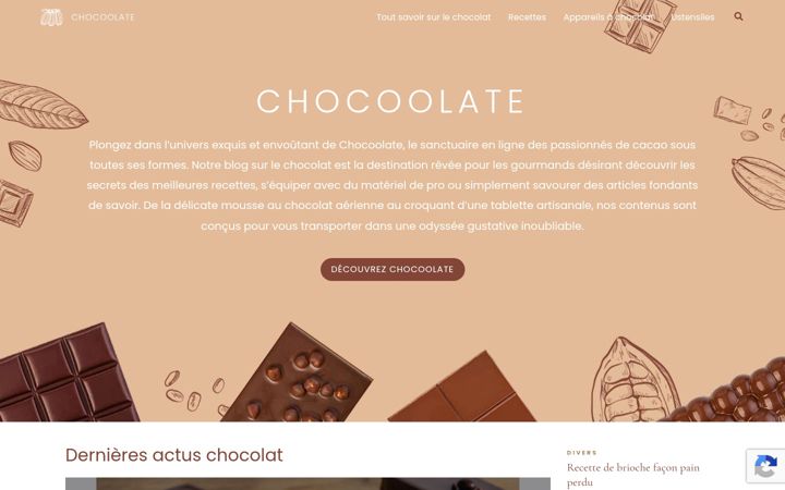 Screenshot von chocoolat.fr
