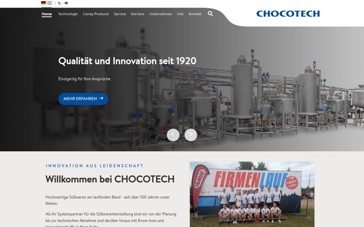 Screenshot of chocotech.de