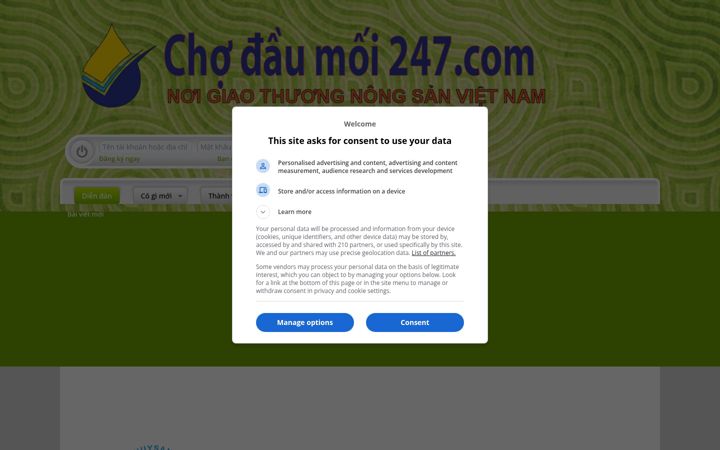 Screenshot of chodaumoi247.com