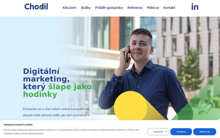 Posnetek zaslona chodil.cz
