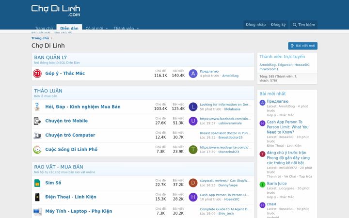 Screenshot of chodilinh.com