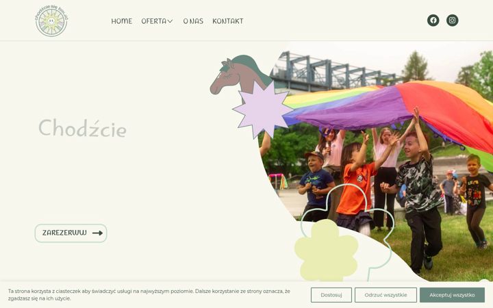 Screenshot of chodzciesiebawic.pl
