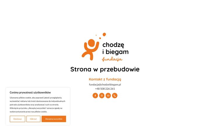 Screenshot of chodzeibiegam.pl