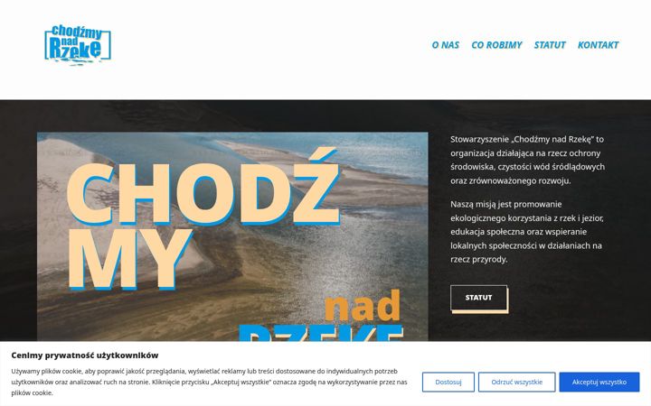 Screenshot of chodzmynadrzeke.pl
