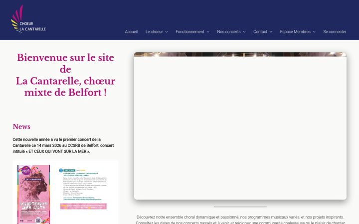 Screenshot von choeur-la-cantarelle.fr