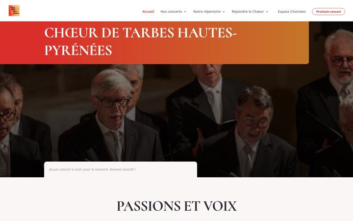 Screenshot von choeurdetarbes65.fr