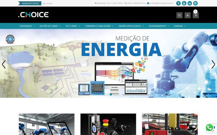 Zrzut ekranu choice-loja.com.br