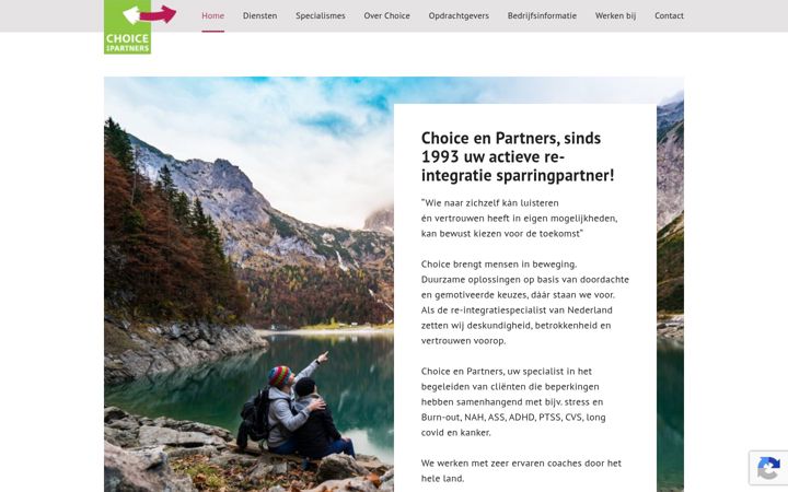 Captura de ecrã de choice-loopbaanadvies.nl