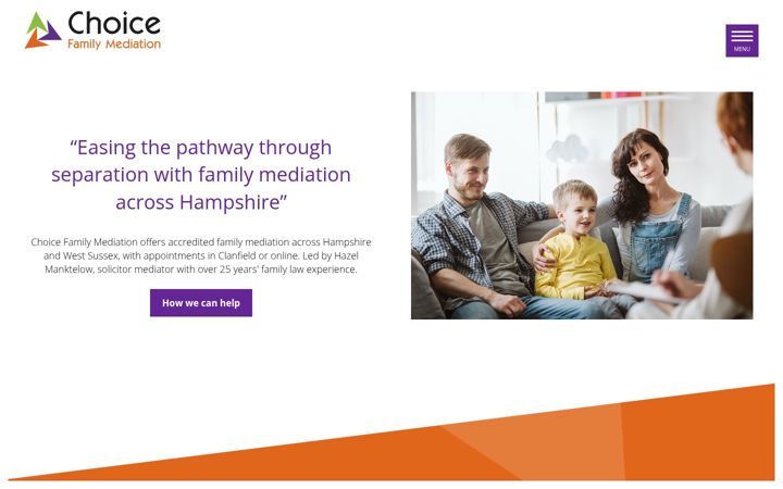 Captură de ecran a choicefamilymediation.co.uk