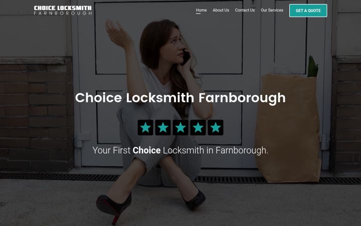 Captură de ecran a choicelocksmithfarnborough.co.uk