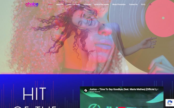 Captură de ecran a choiceradio.net