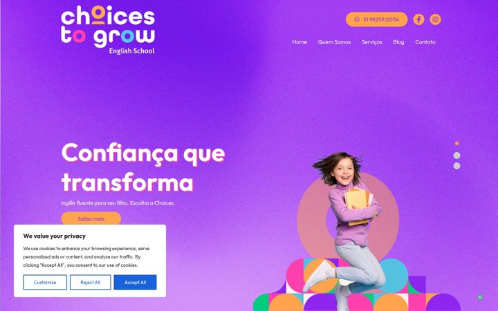 Zrzut ekranu choicestogrow.com.br