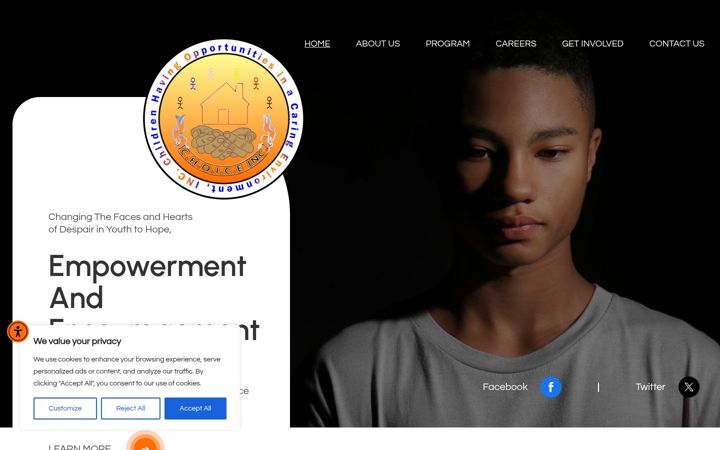 Captura de pantalla de choiceyouthcareservices.org