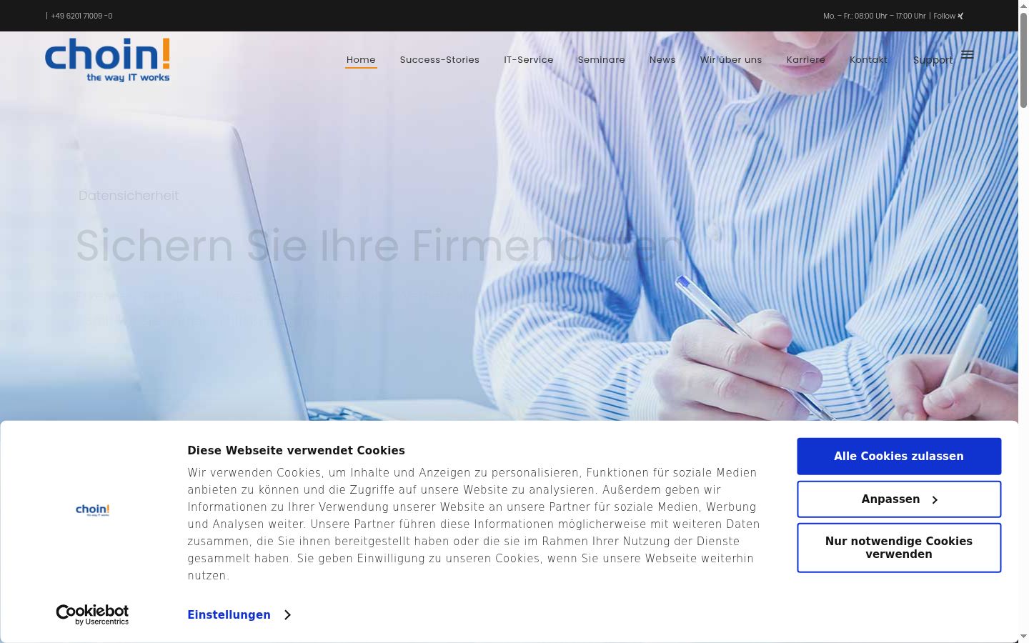 Screenshot tal-banner tal-kunsens muri qabel kwalunkwe interazzjoni