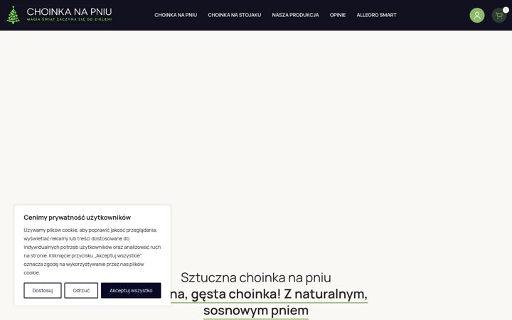 Screenshot of choinkanapniu.com.pl
