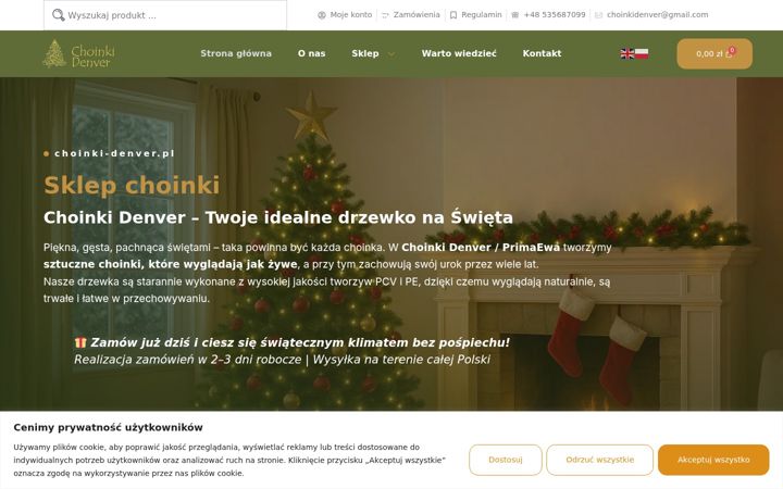 Screenshot of choinki-denver.pl