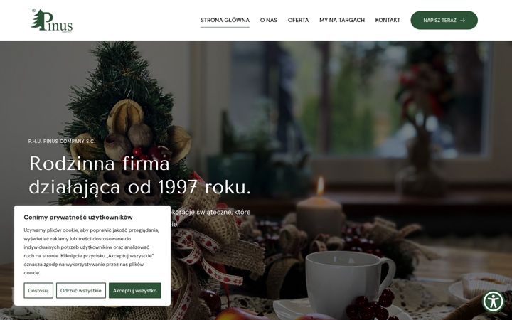 Screenshot of choinki-pinus.com.pl