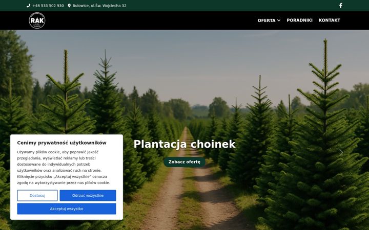 Screenshot of choinkibulowice.pl