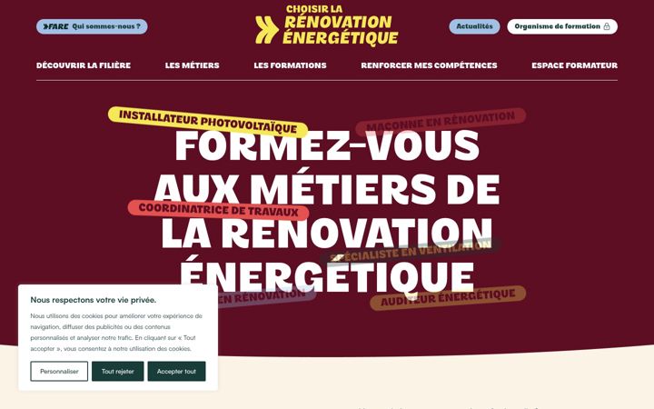 Zrzut ekranu choisir-la-renovation-energetique.fr