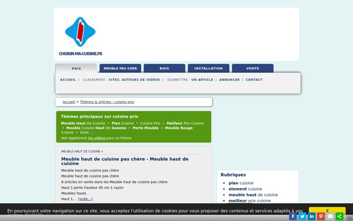 Screenshot von choisir-ma-cuisine.fr