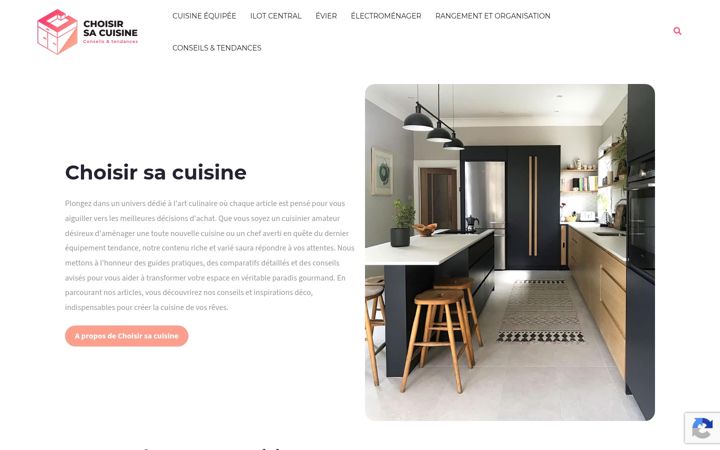 Skjámynd af choisir-sa-cuisine.fr